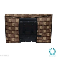 Floral Printed 43 Inch LED TV Cover With Closing Zip.